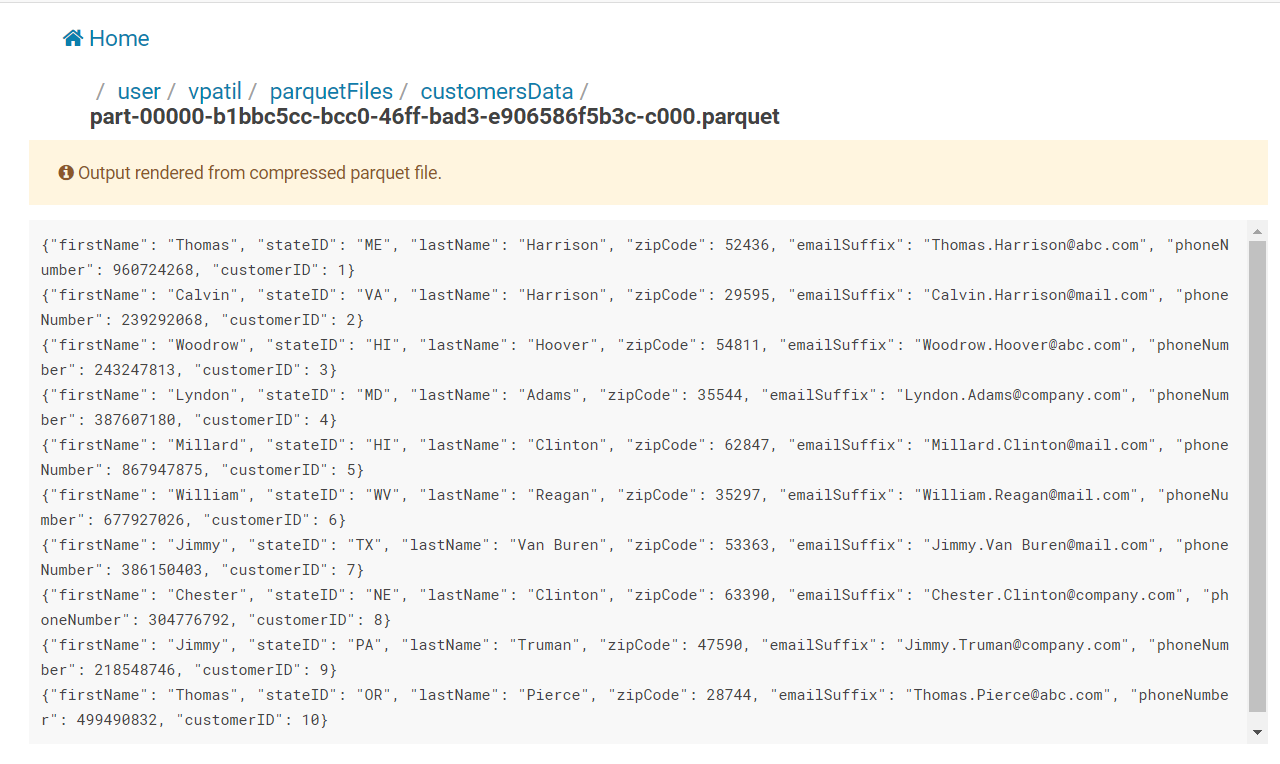 Using Parquet Format Best Practices