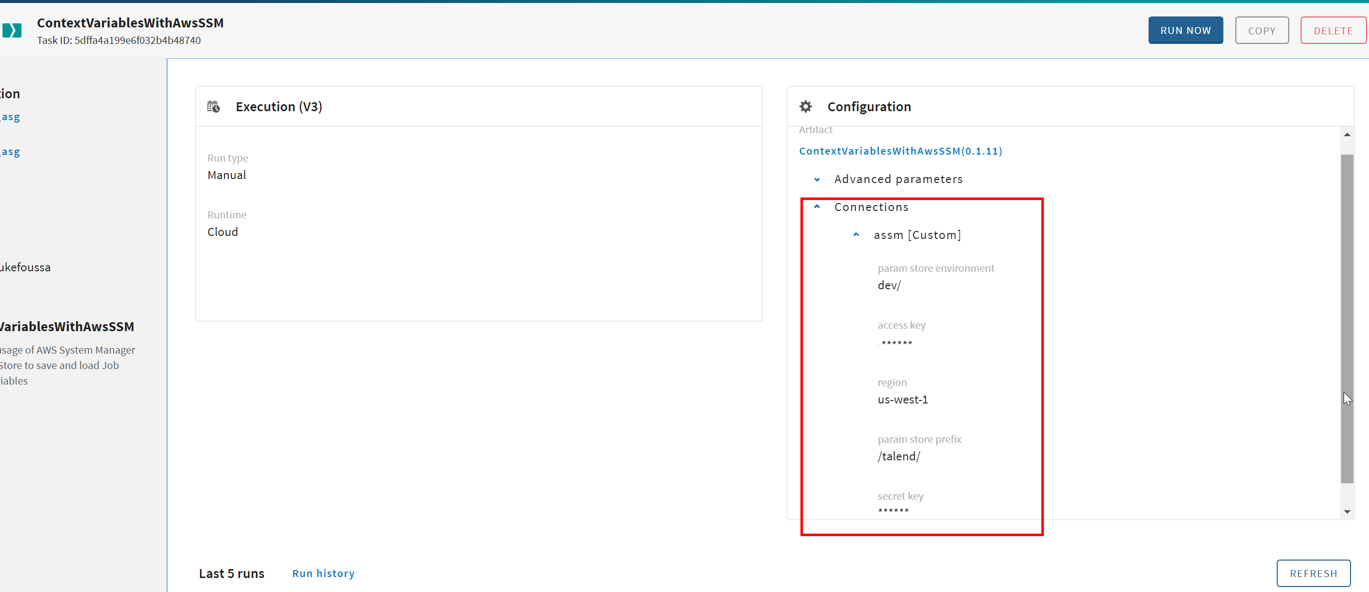 Talend Cloud and AWS System Manager Parameter Store for Talend context ...