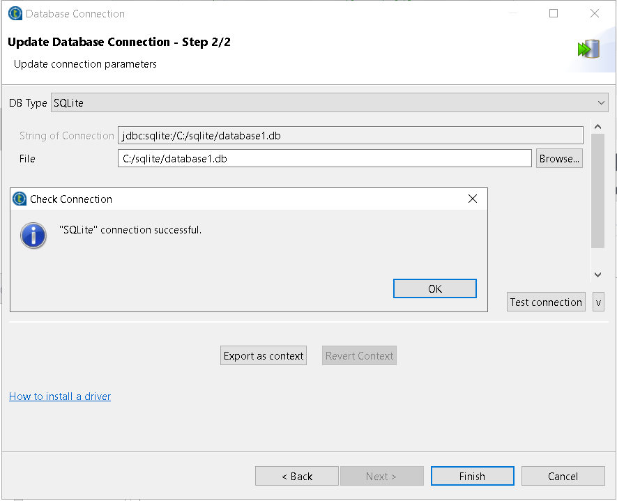 How To Install And Create An SQLite Database And Integrate It With Talend